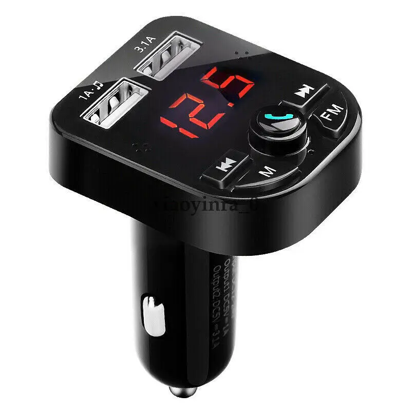 Bluetooth автомобильное USB зарядное устройство fm-передатчик беспроводной радио адаптер mp3-плеер