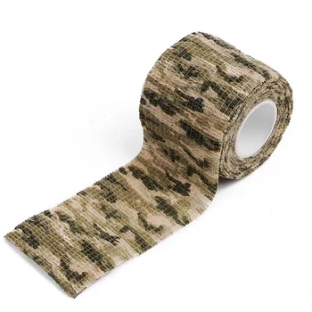 

Non-retaining camouflage tape self-adhesive telescopic non-woven outdoor hunting and hunting camouflage riding tapeWaterproof