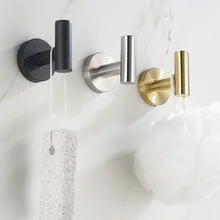 304 stainless steel black bathroom hook brushed gold towel rack kitchen hook bathroom hardware hanging