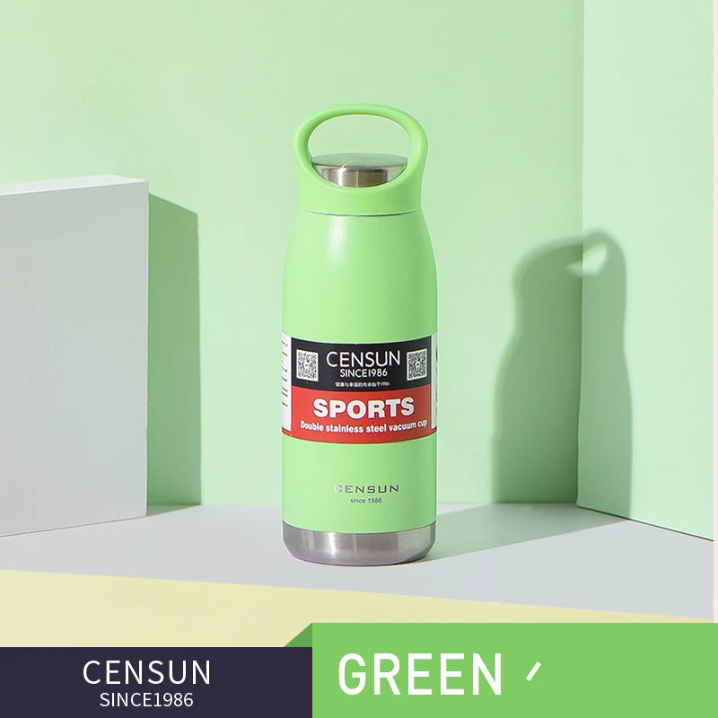 530ml Large Capacity Sports Cup Thermos Mug Portable Vacuum Cup Vacuum Lightweight Cup Colorful Health Sports Travel Bottle New