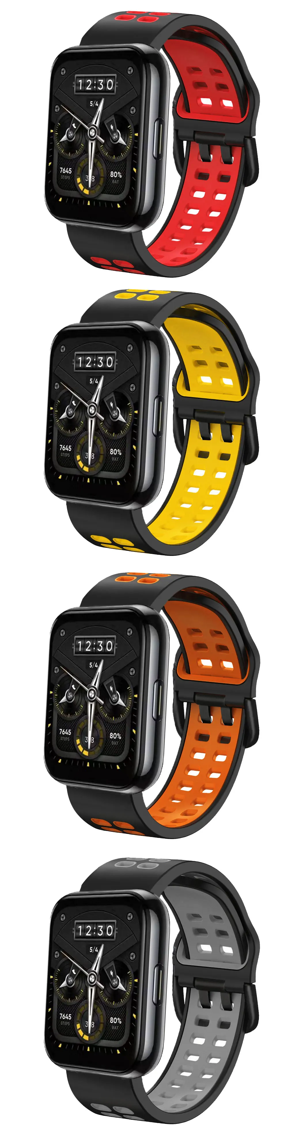 20 22mm Band Strap For Realme Watch 2 pro /2 S pro Silicone Wristband Replacement Smartwatch realme watch T1 Watchband Bracelet