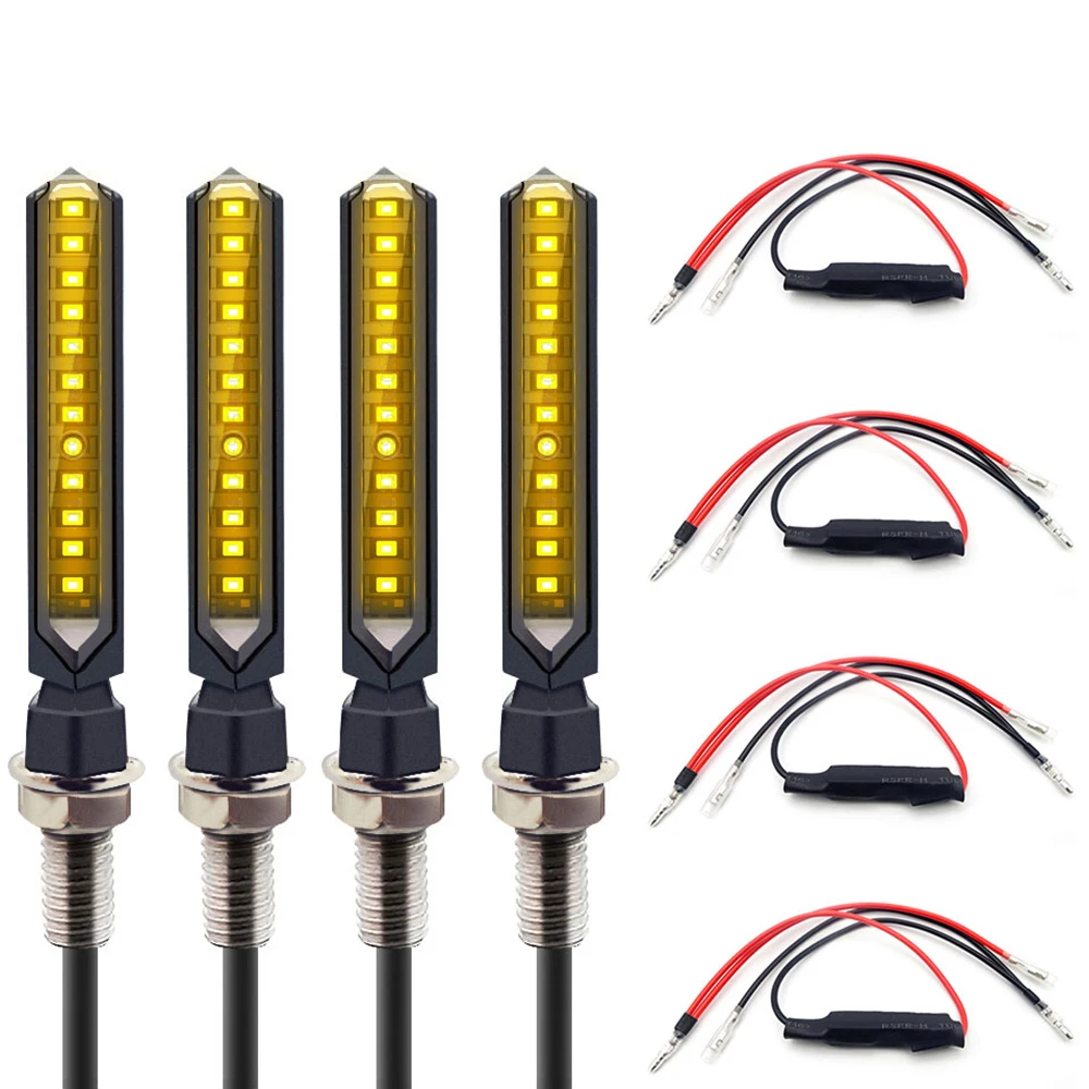 HUA-4PCS-000 Универсальный мотоциклетный светодиодный мигающий поворотный singal для yamaha fazer fz6 Kawasaki zr7 Suzuki en125 honda cb125f msx 125 - Цвет: HUA-4PCS-000