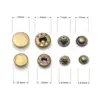 Kalaso  #655 #633 #831 30sets High Quality Brass Material Press Studs Sewing Snap Buttons Fasteners Leather Craft Clothes Bags 2