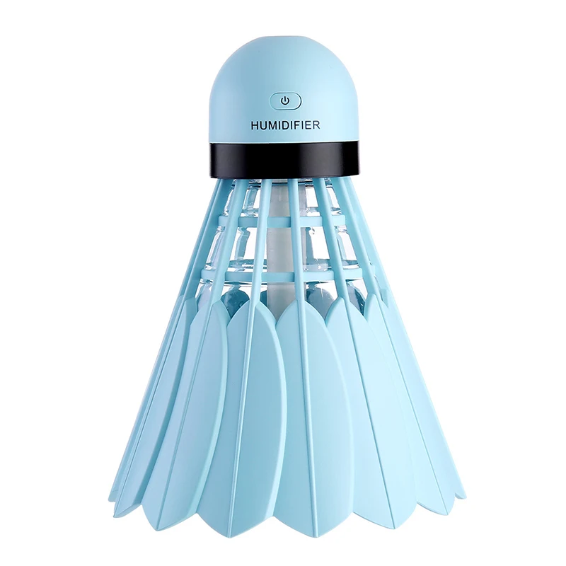 KUULAA увлажнитель воздуха диффузор Difusor тумана для дома и офиса автомобильный Ароматический диффузор увлажнитель воздуха с красочной лампой светильник-вентилятор - Цвет: Blue
