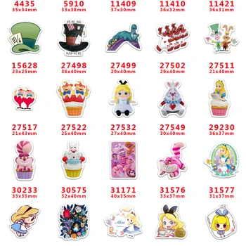 

2020 new arrival Free shipping 30 pcs/package printed resin planar flat-back resins for Hair Bow Decoration PR4435