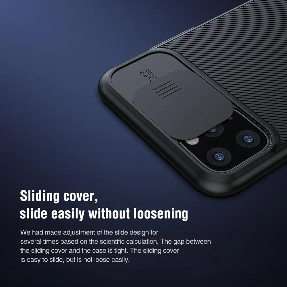 Nillkin для iPhone 11 Pro Max чехол Camshield слайд камера ЗАЩИТА Жесткий PC телефон полное