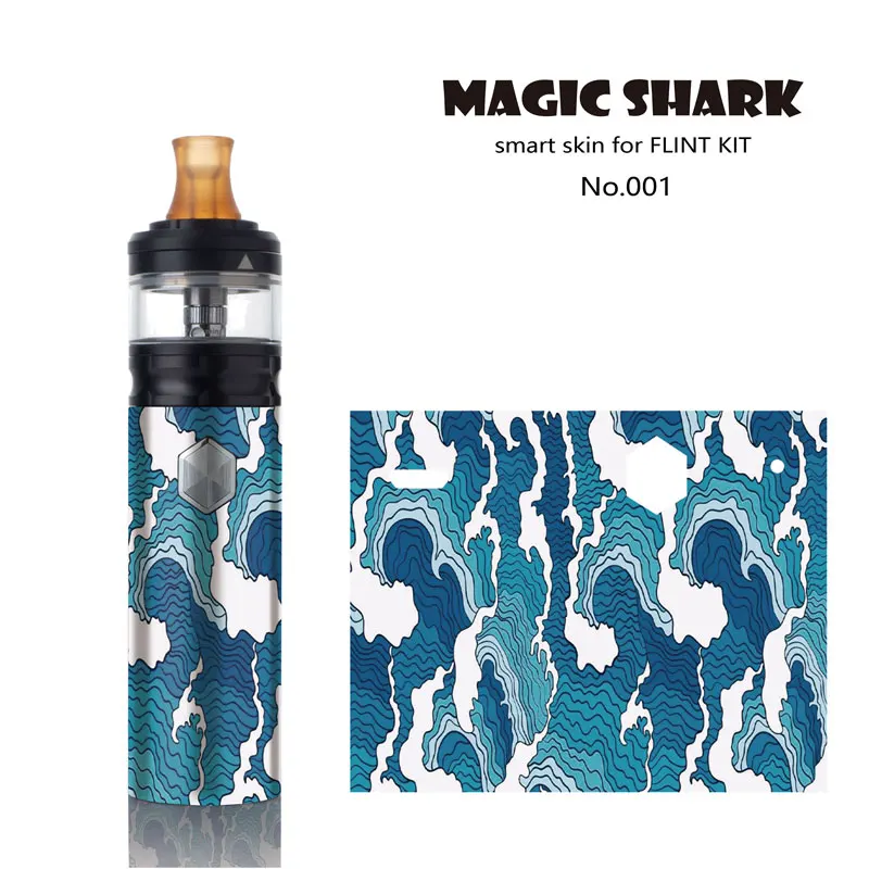 Magic Shark Leaf One Piece USA Flag Panda Vape Skin Sticker Film Vape Case for Geekvape Flint Kit