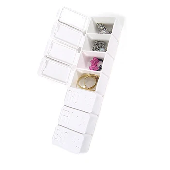 

Home Travel Storage Box For Pills Vitamin Tablets Jewelry 7 Roomy Compartments Moisture Proof Pill Box Distribution Container
