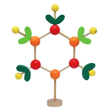 

Children's Wooden Colored DIY Fruit Tree Assembling Toy Early Educatioal Model Building Kits