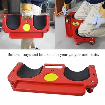 

Universal Wheel Kneeling Pad Rolling Knee Protection Pad with Wheel Built in Foam Padded Laying Platform