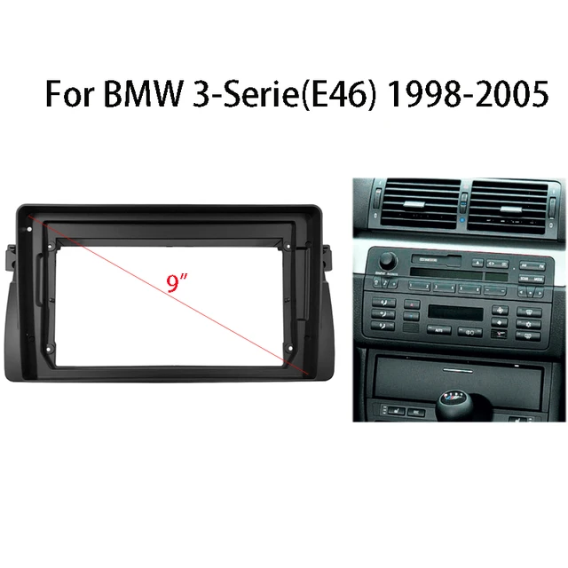 Audioproject A170 – Kit de instalación de radio para coche, juego  profesional compatible para BMW 3 Series E46 Radio Cover Radio Adaptador 2  x Adaptador Antena Fakra DIN ISO Round-pin : : Electrónica