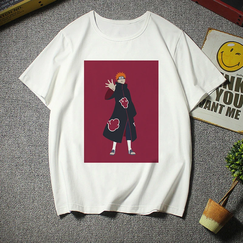 

2020 Summer New Naruto Cute Print Kawaii Leisure Harajuku Japanese Style Vogue Streetwear Tracksuit Personality Women's T-shirt