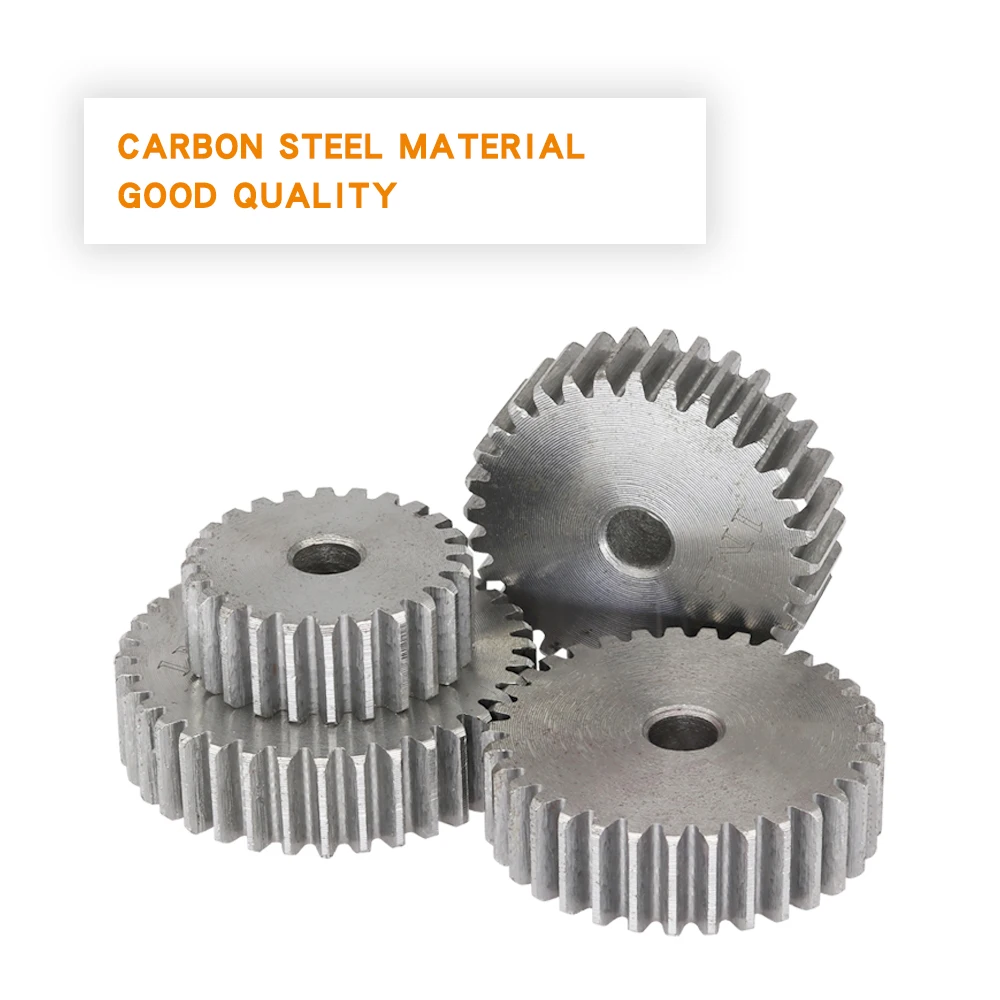 Cylindrical Gear 1 Piece 1M-31/32/33/34/35/36/37/38/39/40T SC45# Carbon Steel Material Metal Gear For Transmission Accessories