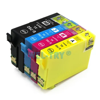 

Compatible ink cartridge for EPSON 702 T702 XL for WorkForce Pro WF-3720 WF-3725 Printer,full ink with chips