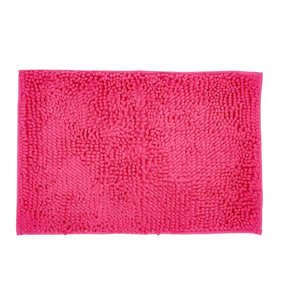 Rose red Теплый Яркий Декоративный водопоглощающий домашний пол для гостиной ковер «шениль» пушистый Прямоугольный Коврик для спальни диван Синель ковер - Цвет: Rose red