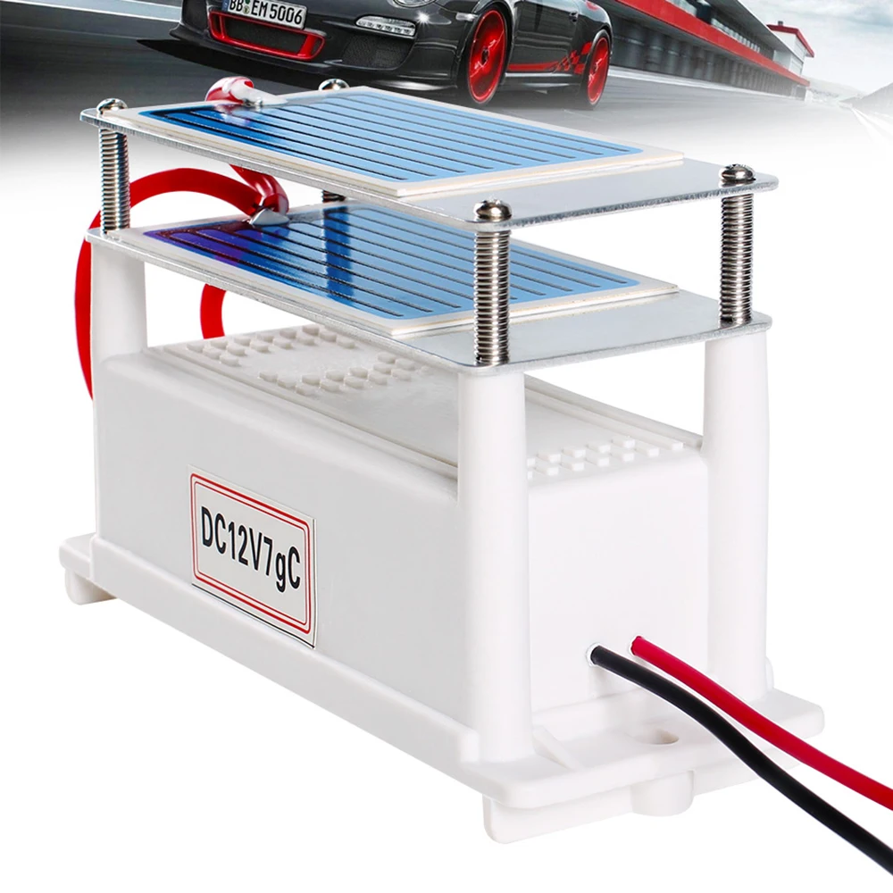 Озоновый генератор DC12V/AC220V/110 V 7 Гц/ч автомобильный озонатор воздуха очиститель дезодорирующий формальдегид дезинфицирующий очиститель воздуха
