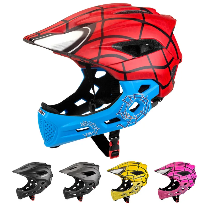 

The Children 's multi - function sports full face helmet bicycle roller skating bike balance car scooter skating animal helmet