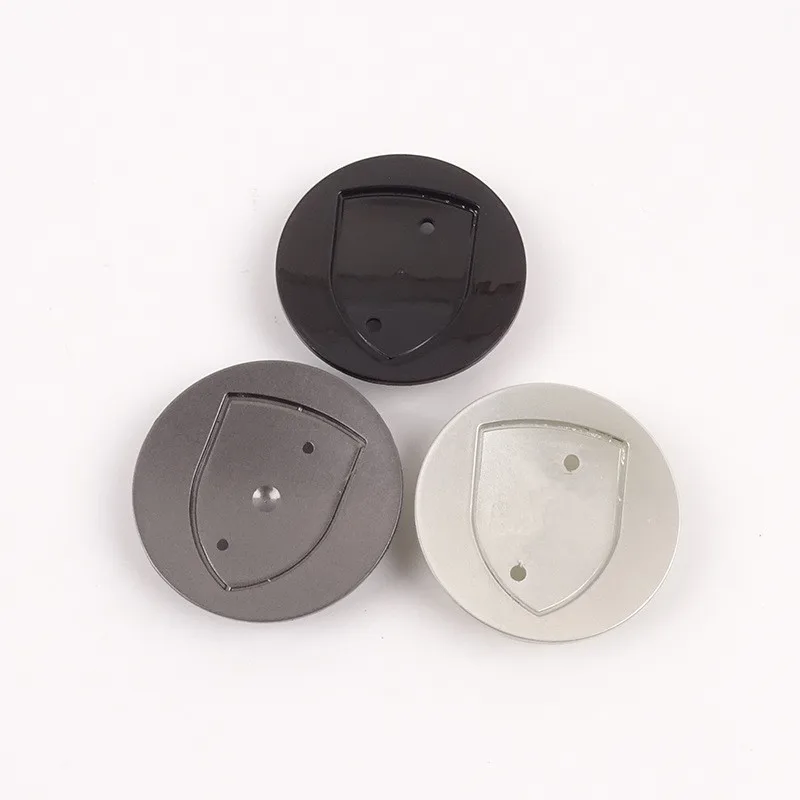 

4 pcs 65MM 76MM 3D Gold Crest Logo Badge Wheel Center Hub Cap Cover Emblem Wheel Rims For Porsche Car Styling Glossy black