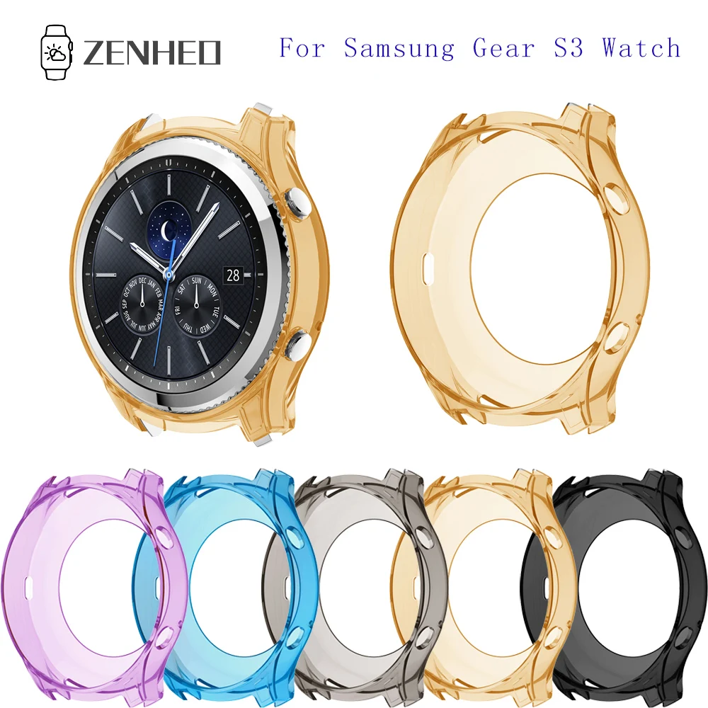 

TPU Watch Protector Case Cover For Samsung Gear S3 watch Replacement Accessories TPU Protector Case Cover Shell