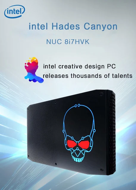 Newest Intel NUC NUC9i7QNX Ghost Skull Canyon Extreme Gaming Box Elite  Mini Business Desktop (Intel 6-Core i7-9750H, 32GB RAM, 1TB PCIe (並行輸入品) 