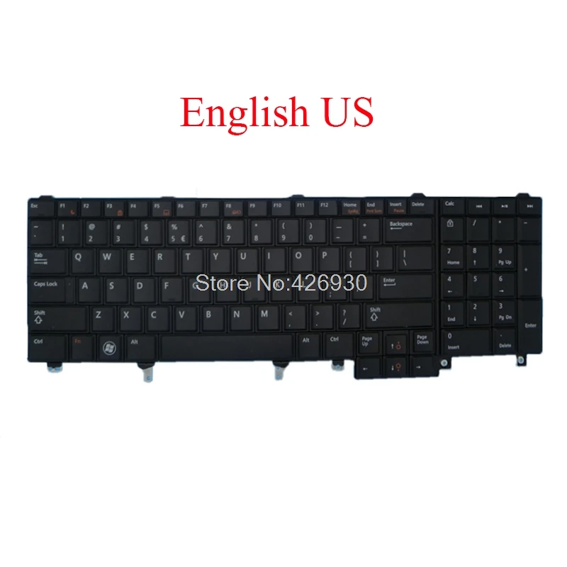 Ноутбук UK GR US RU клавиатура для DELL E5520 E5520M E5530 E6520 E6530 M6700 M6600 M4800 M4700 M4600 02PJKW немецкий