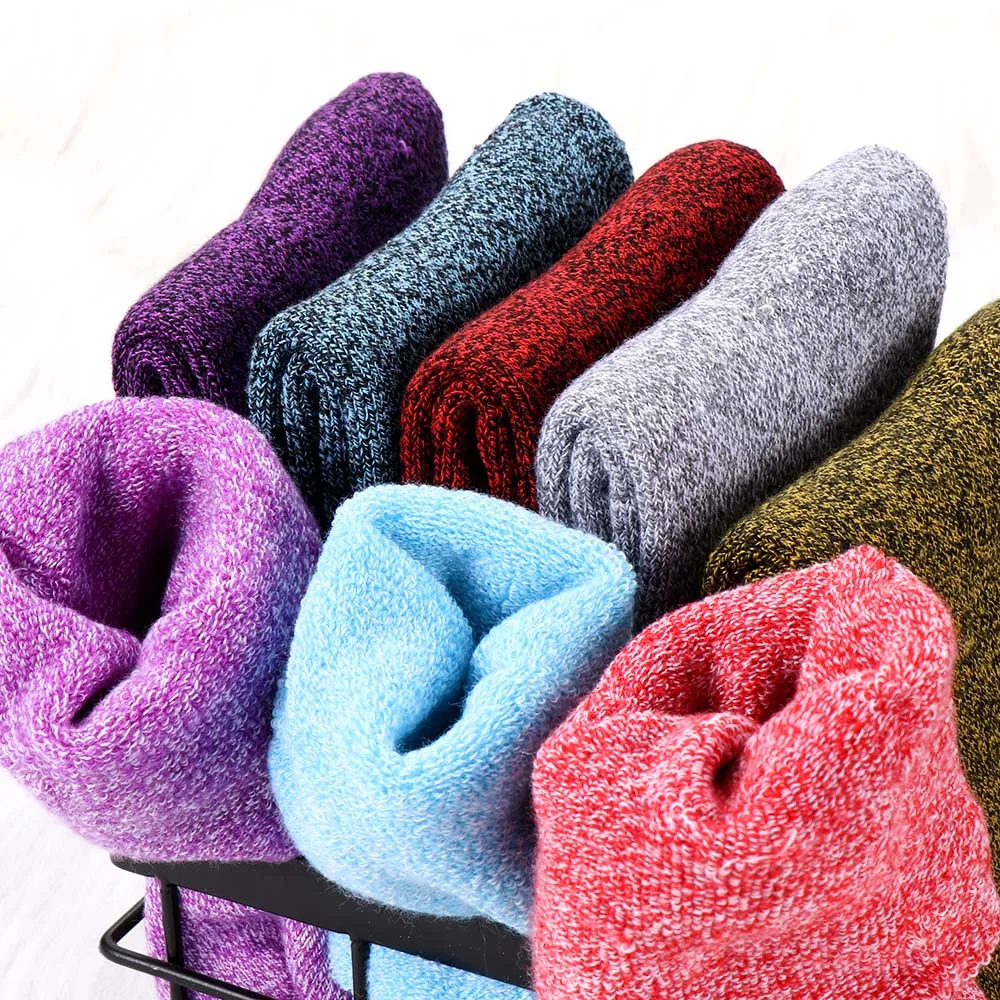 EIE новые зимние толстые теплые шерстяные махровые полотенца женские рождественские однотонные носки подарок пол пушистые кашемировые Чулочные изделия милые носки свободный размер