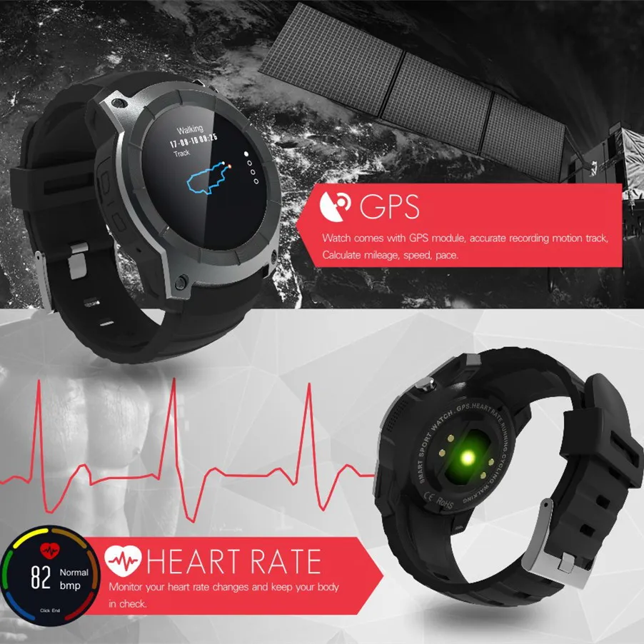 Горячие Bluetooth Смарт часы gps Спорт на открытом воздухе часы Мульти-Спорт Smartwatch монитор сердечного ритма ответ на вызов часы S958