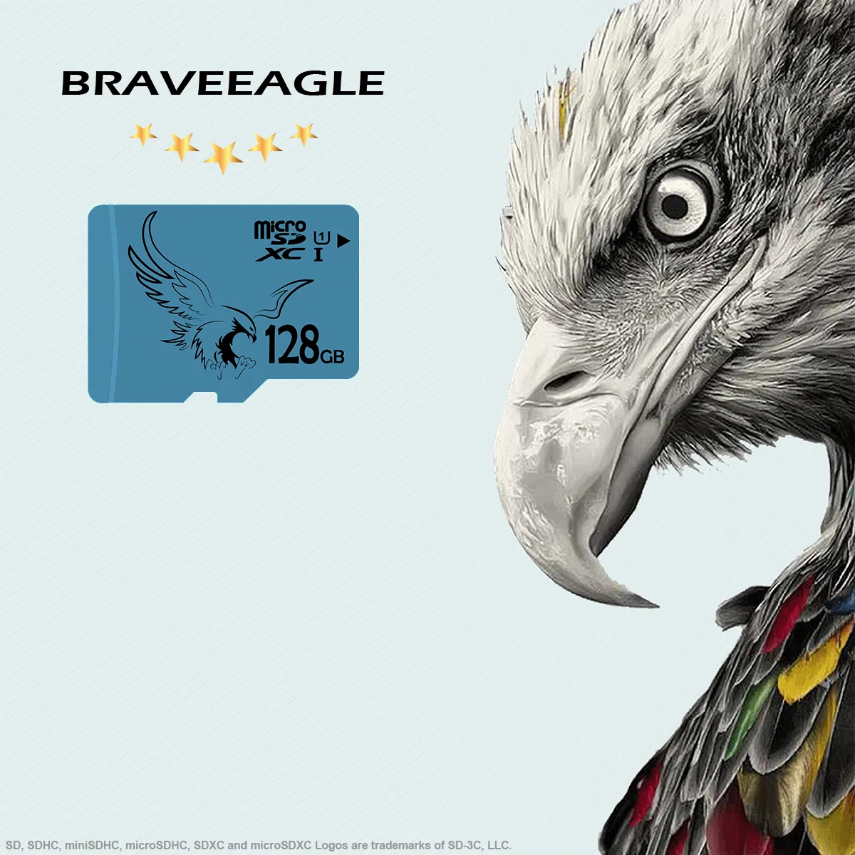 BRAVEEAGLE Micro SD карта 64 Гб класс 10 SD карта памяти 16 ГБ 32 ГБ 128 ГБ для телефона/камеры