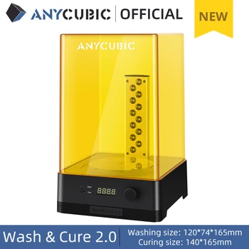 ANYCUBIC Wash & Cure 2.0 For Mars Photon Photons LCD SLA DLP 3D Printer Models UV Rotary Curing Resin Cleaning Machine 2 in 1 1