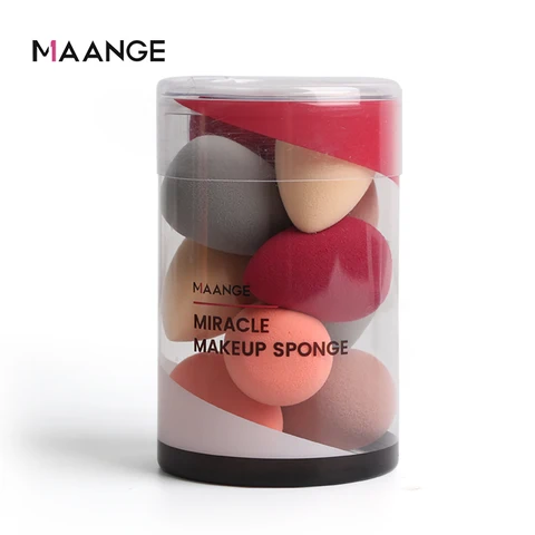 10 Pcs Mini Makeup Foundation Sponge Makeaup Super Soft Cosmetic puff Powder Beauty Cosmetic make up sponge Puff New
