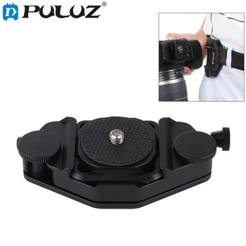 

Puluz Capture Camera Clip Cnc Aluminum Alloy Quick Release Clip With Plate Fat Cow Hanger Waist Buckle Camera Accessories