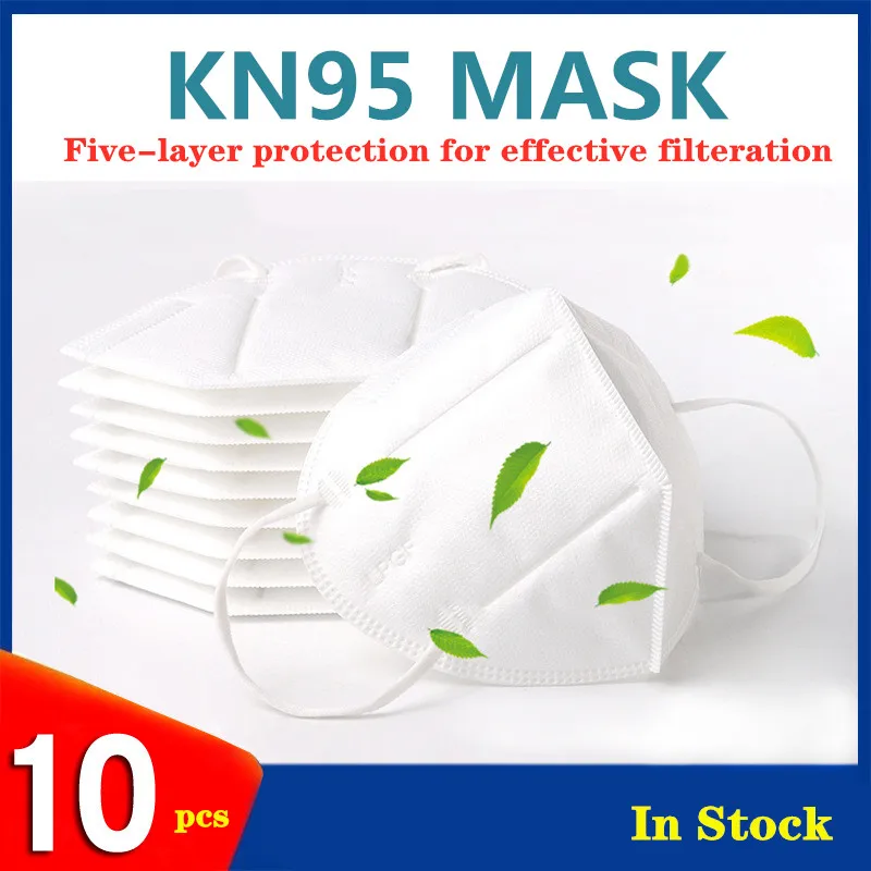 

10PCS Anti-virus Anti-fog Haze Dustproof N95 Mask Virus Protect High Quality as N95 KF94 FFP2 Mouth Cover Dust Masks Outdoor