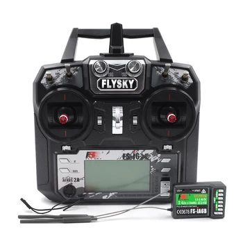 

RC Transmitter LCD Display With Receiver Airplane Fixed Wing Kids Toy Racing Drone Glider 10CH 2.4GHz 6 Channel For FS-i6X