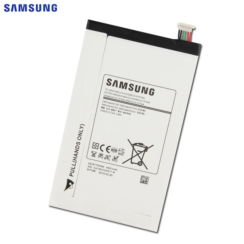 Pаспродажа Samsung оригинальный сменный аккумулятор EB BT705FBC EB BT705FBE для samsung GALAXY Tab S 8,4 T700 T705 планшет аккумулятор 4900 мАч