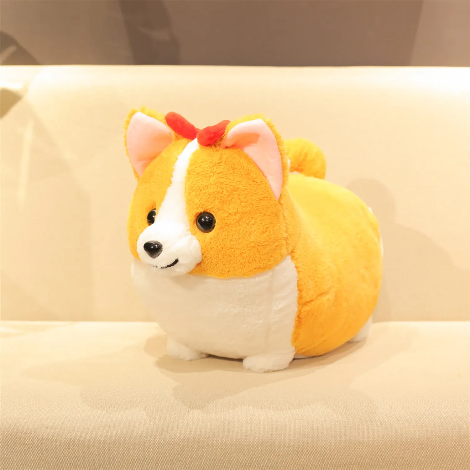 Cute Corgi Dog Plush Toys Doll Kawaii Puppy Dog Soft Stuffed Animal Cartoon Pillow Toy Gift for Kids Baby Children Home Decor