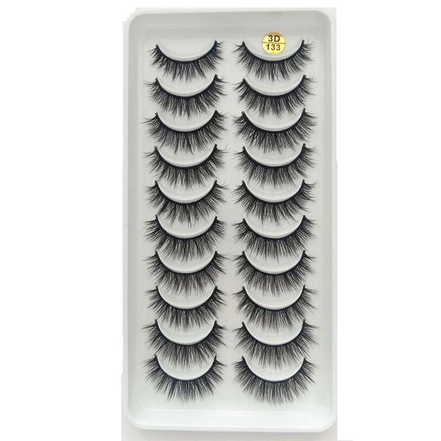 8 Pairs 3D Mink False Eyelashes Natural Wispy Fluffy Dramatic Volume Fake Lashes Extension Handmade Cruelty-free Eyelash