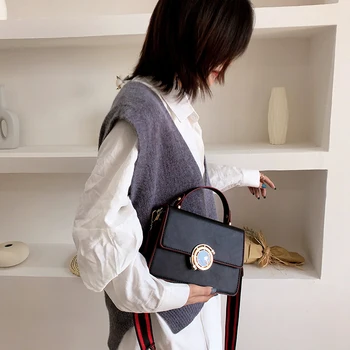 

Women Vintage Solid Color Messenger Bags Classic Designer Single Shoulder Bags Louis Brand Female Quality Crossbody Bags CC GG