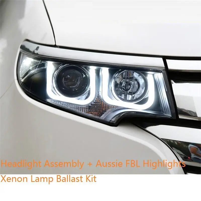 Number 5 Assessoires Luces Para автостайлинг запчасти дневные ходовые огни в сборе светодиодные Drl Автомобильные фары 10 11 12 для Ford Edge - Цвет: Number 5