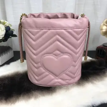 

New Luxury Designer Quilted Drawstring Mini Mobile Phone Bag Purse and Handbags Chain Shoulder Bag Crossbody Bag for Women