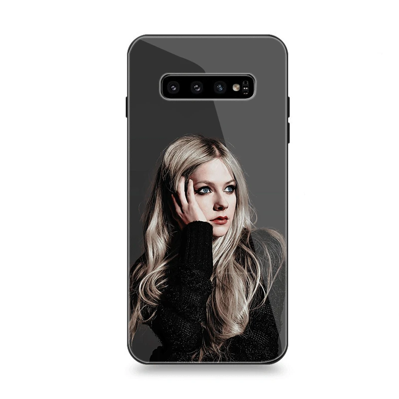 Чехол для телефона Стекло для samsung A40 A50 A10 A20 A30 A60 A70 S10 S7 край S8 S9 Plus Note 8 9 крышка Аврил Рамона Лавин - Цвет: G3