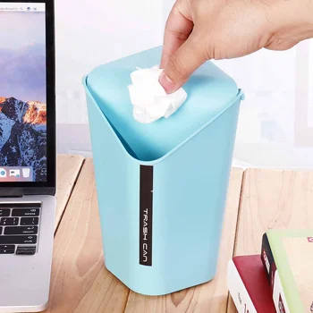 

Lid-Garbage for office desktop Cute shaker desktop trash can Waste Bin Can-Dustbin Garbage Bucket-Accessories