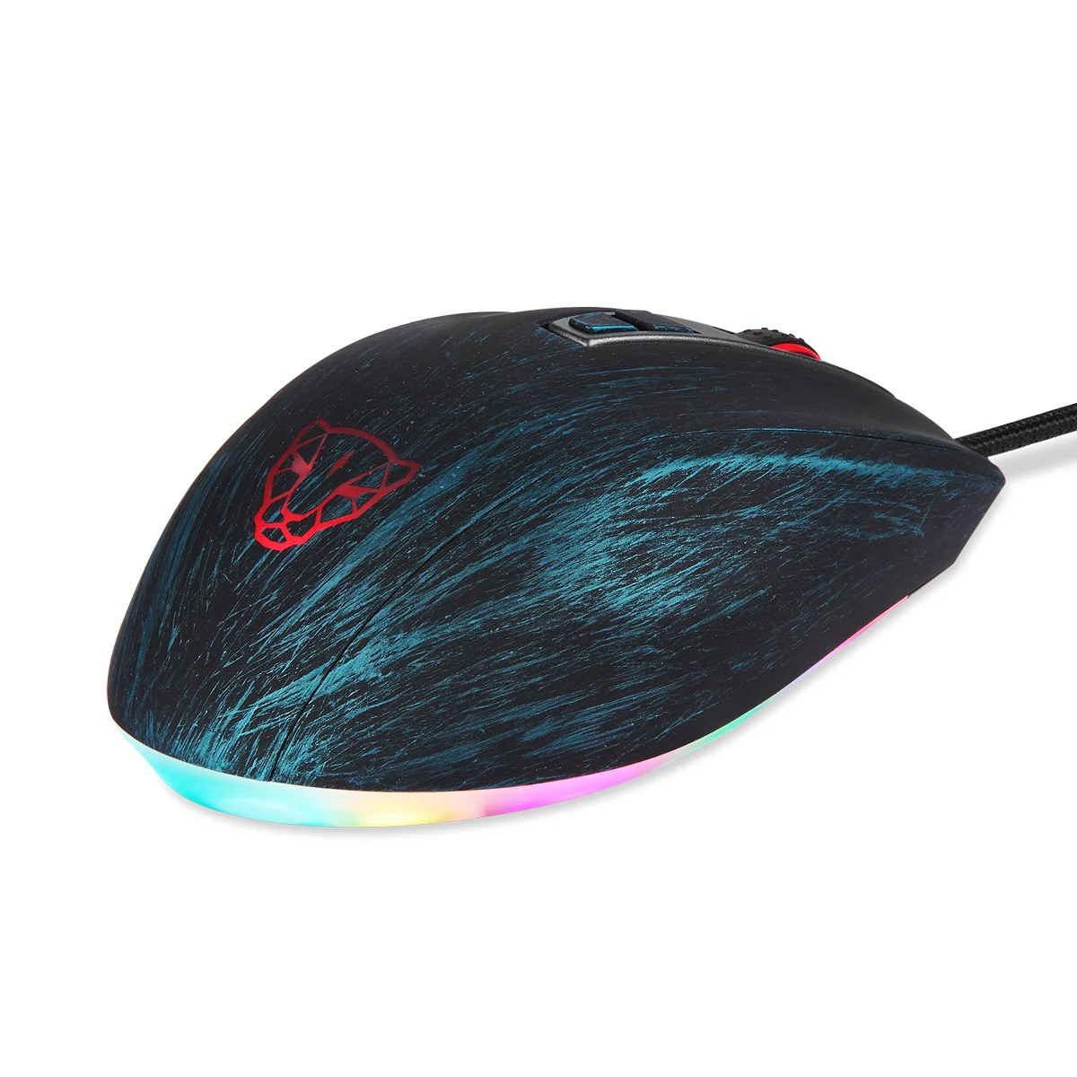 V60 Computer Gaming Mouse Wired 5000 DPI Ergonomic Design RGB Backlit Glowing Optical Game Mouse For PC Laptop