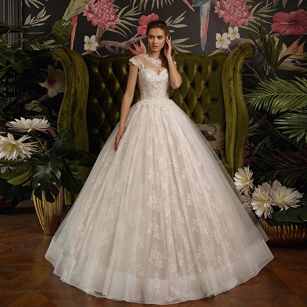Custom Made Ball Gown Wedding Dresses China Vestido Novia Floor Length ...