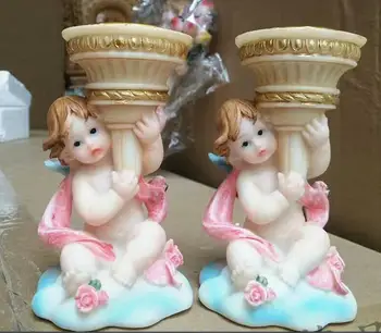 

Christian Catholic relics Little angel candle stand statue altar prayed to Jesus Figure Statue art Sculpture Crafts