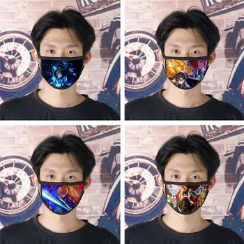 

Sword Art Online Demon Slayer My Hero Academia Unisex Washable 3D Printing Mask For Adult