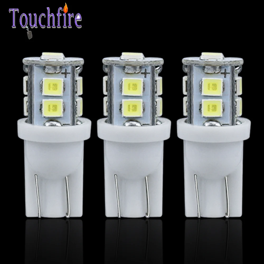 500 шт. светодиодный светильник для автомобиля T10 194 168 W5W 2835SMD-10 светодиодный светильник для салона автомобиля, стояночный купол, сигнальный боковой светильник белого цвета