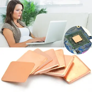 

10pcs Laptop Cooler Computer Copper Shim Heat Sink Thermal Pad Smooth Sheet Graphics Card Mini GPU CPU Dissipation