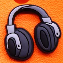  Fashion Women Shoe Charms Accessories First Class Headphones Dragonfly Shoe Buckle Decorations fit Kids X-mas Party Gifts U278 