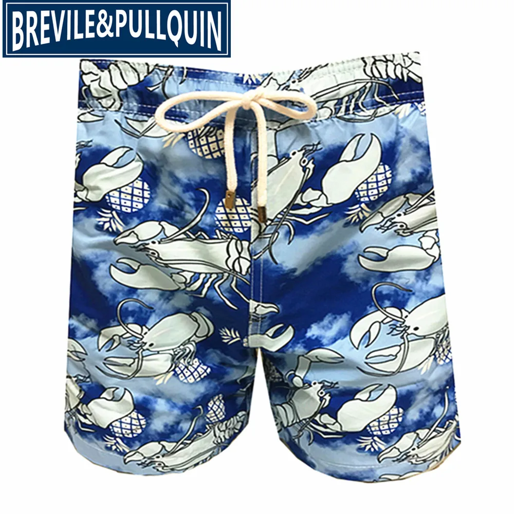 O Brand Fashion Brevile pullquin Beach Board Shorts Men Turtles Swimwear Bermuda Quick Dry Adults Swimtrunks M L XL XXL - Цвет: O
