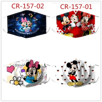 

Disney Mickey Minnie Mask Children Adult Kid Face Mouth Mask Washable Dust Mask Pm 2.5 Filter Mask Cartoon Cotton Christmas Mask